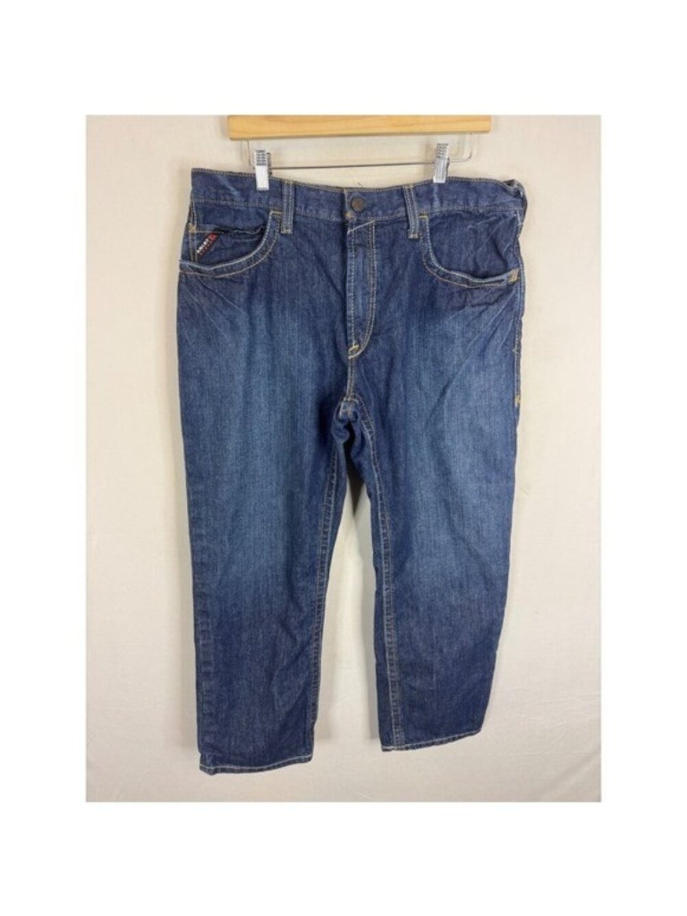 Ariat FR M3 Loose Fit Work Pants Mens 36x30 Flame Resistant Denim Jeans Blue